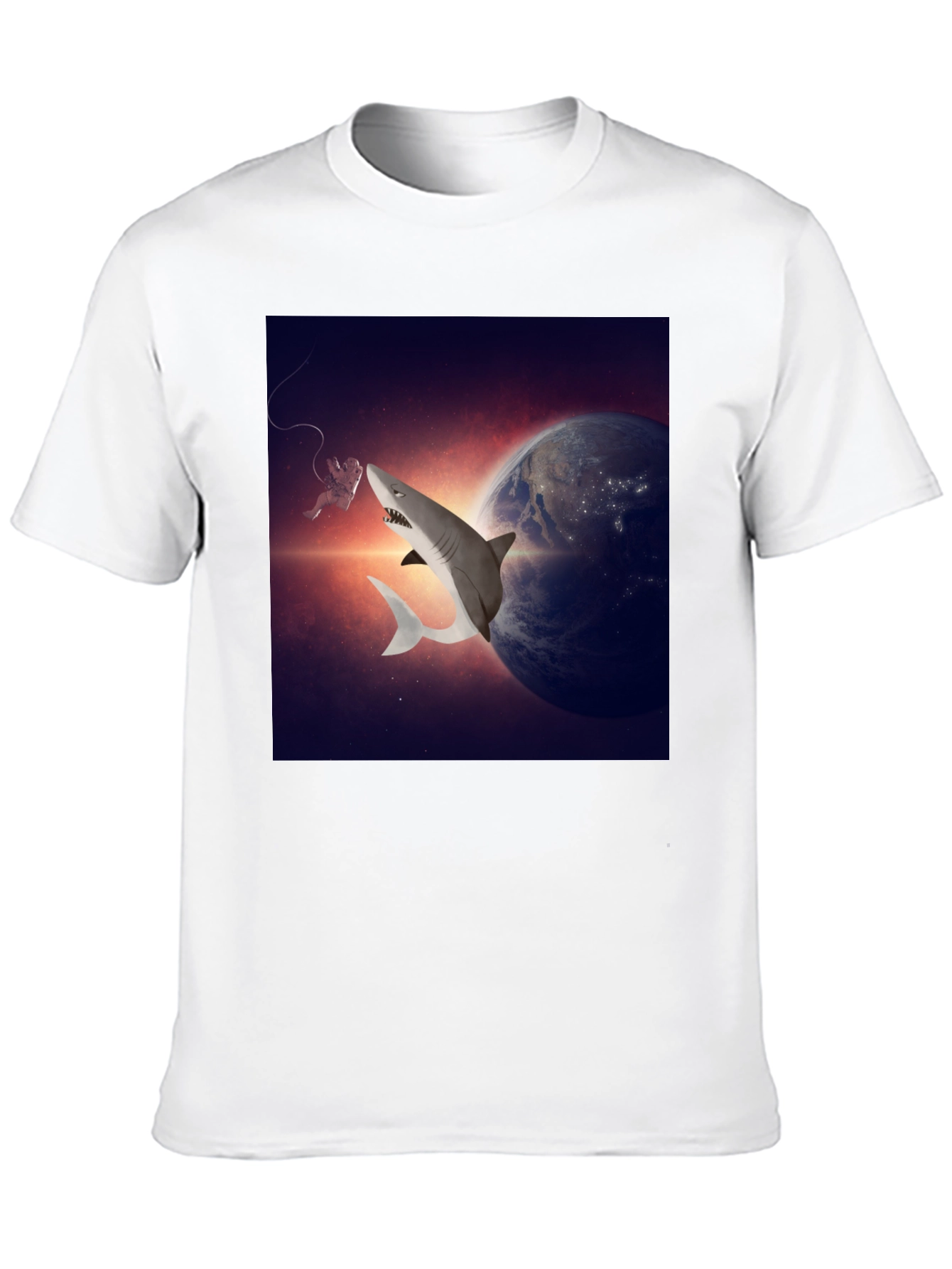 Cosmic Shark T-Shirt - Space Adventure Tee