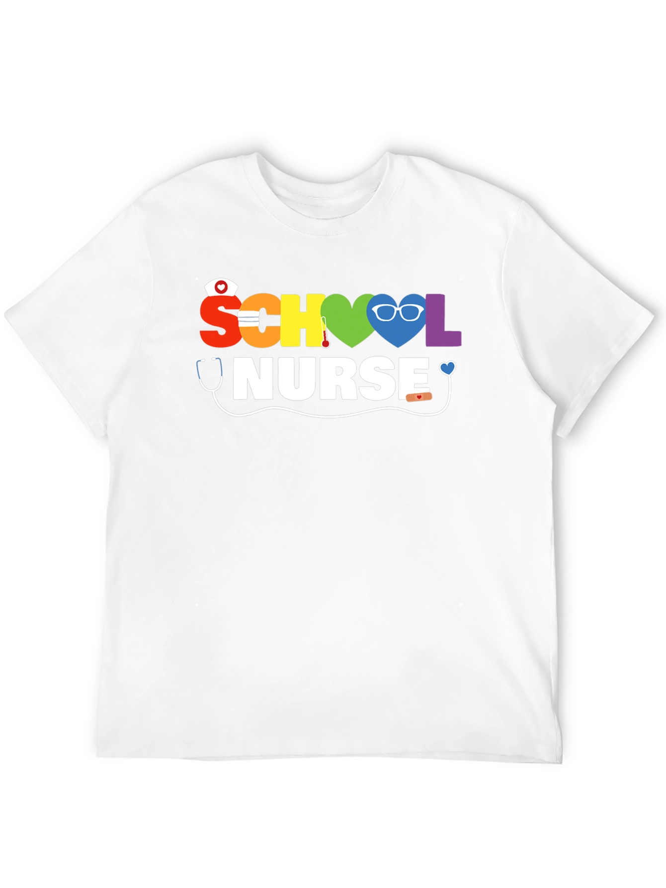 Rainbow School Nurse T-Shirt