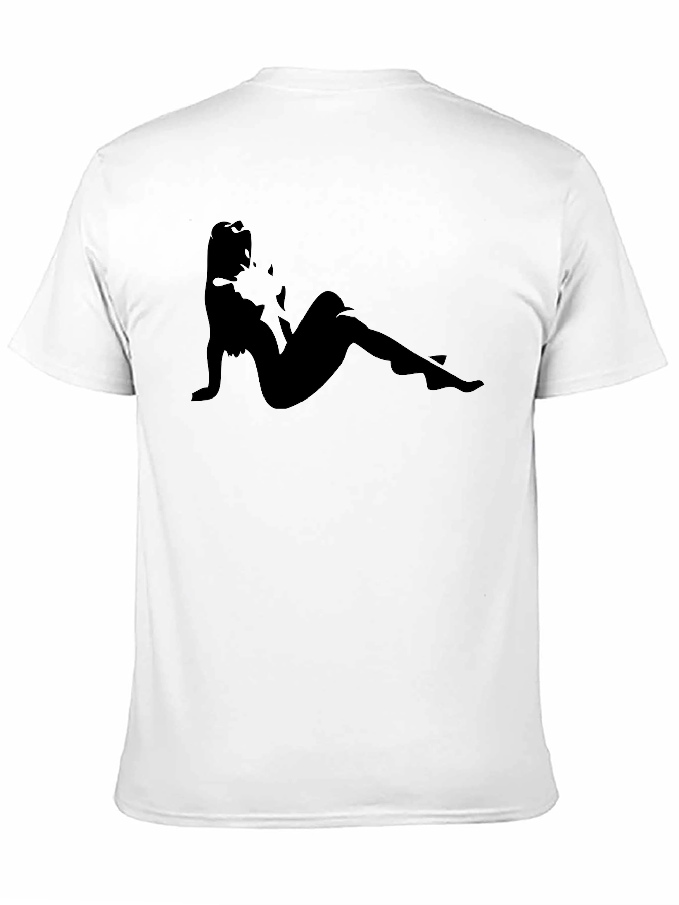 Black Graphic Tee - Silhouette Print