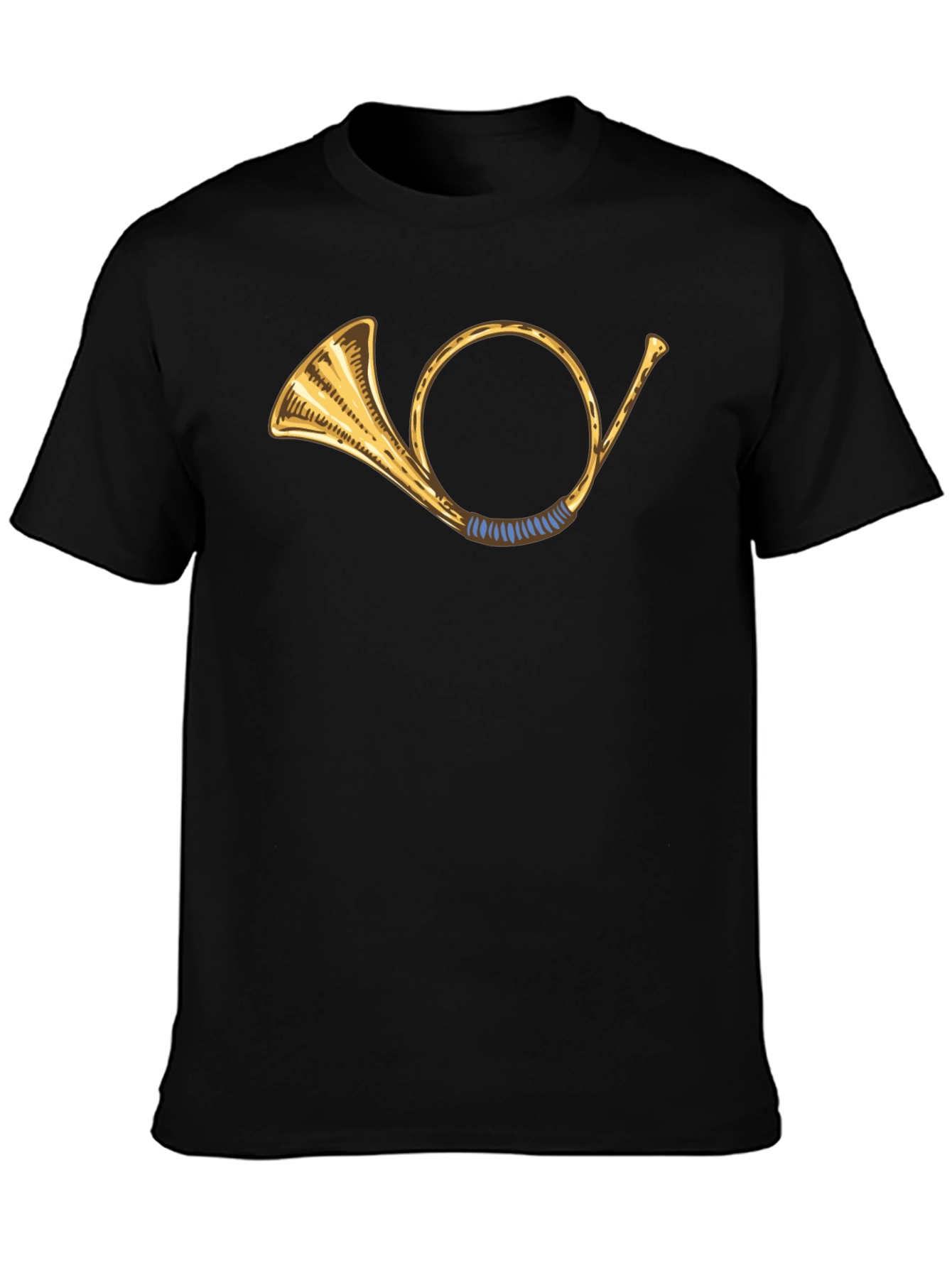 Hunting Horn Graphic T-Shirt - Classic Black Tee