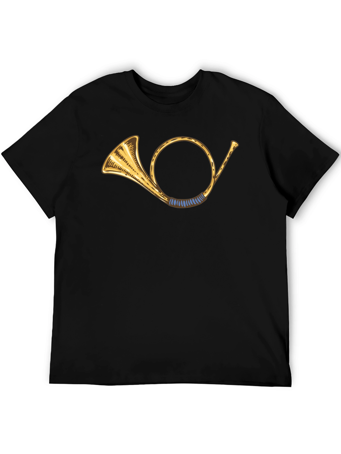 Hunting Horn Graphic T-Shirt - Classic Black Tee