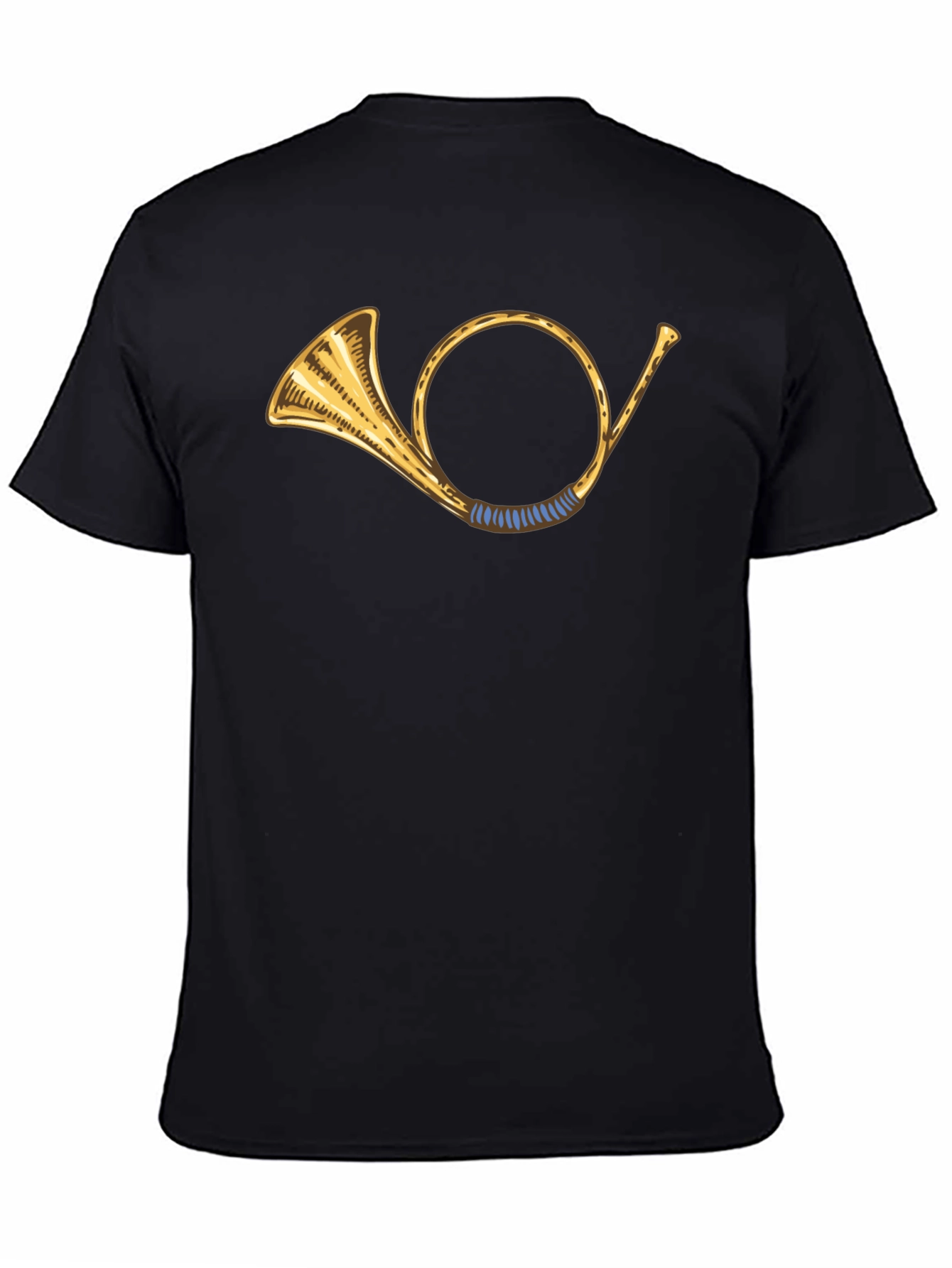Hunting Horn Graphic T-Shirt - Classic Black Tee