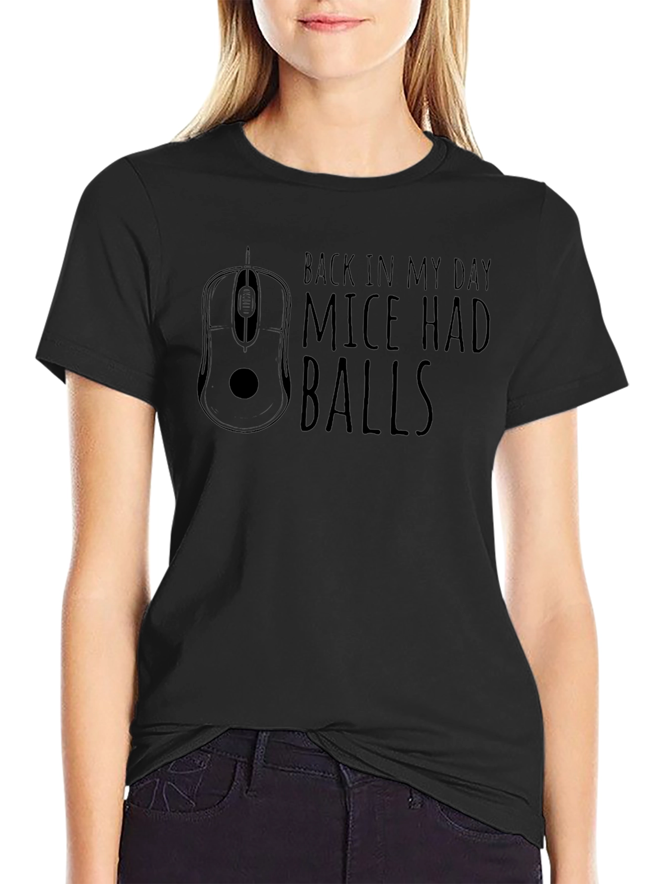 Mice Had Balls T-Shirt - Retro Computer Humor