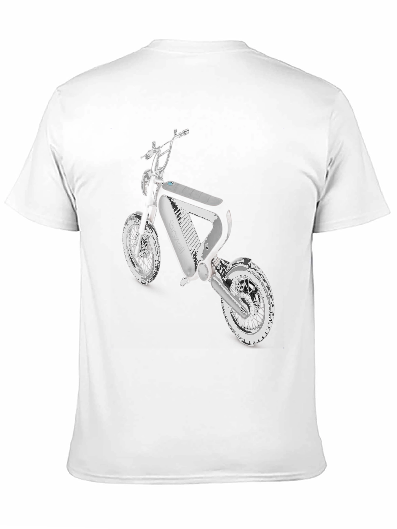 Black T-Shirt with Motorcycle Graphic