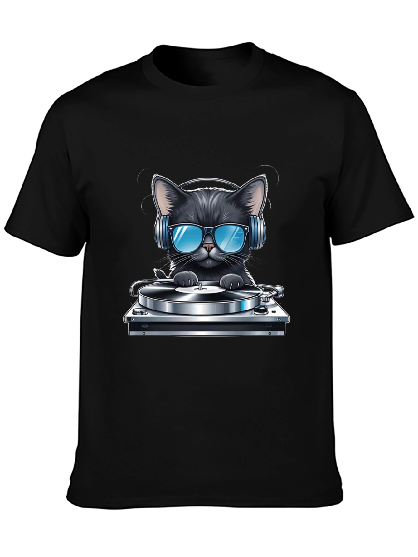 DJ Cat T-Shirt - Black