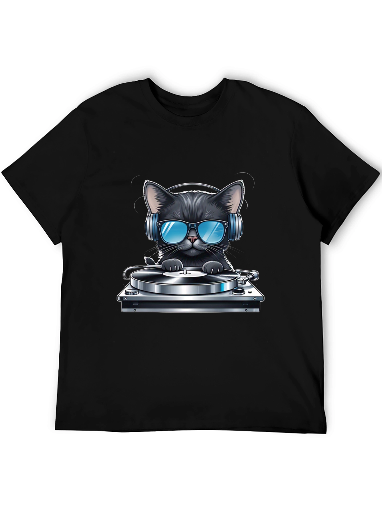DJ Cat T-Shirt - Black