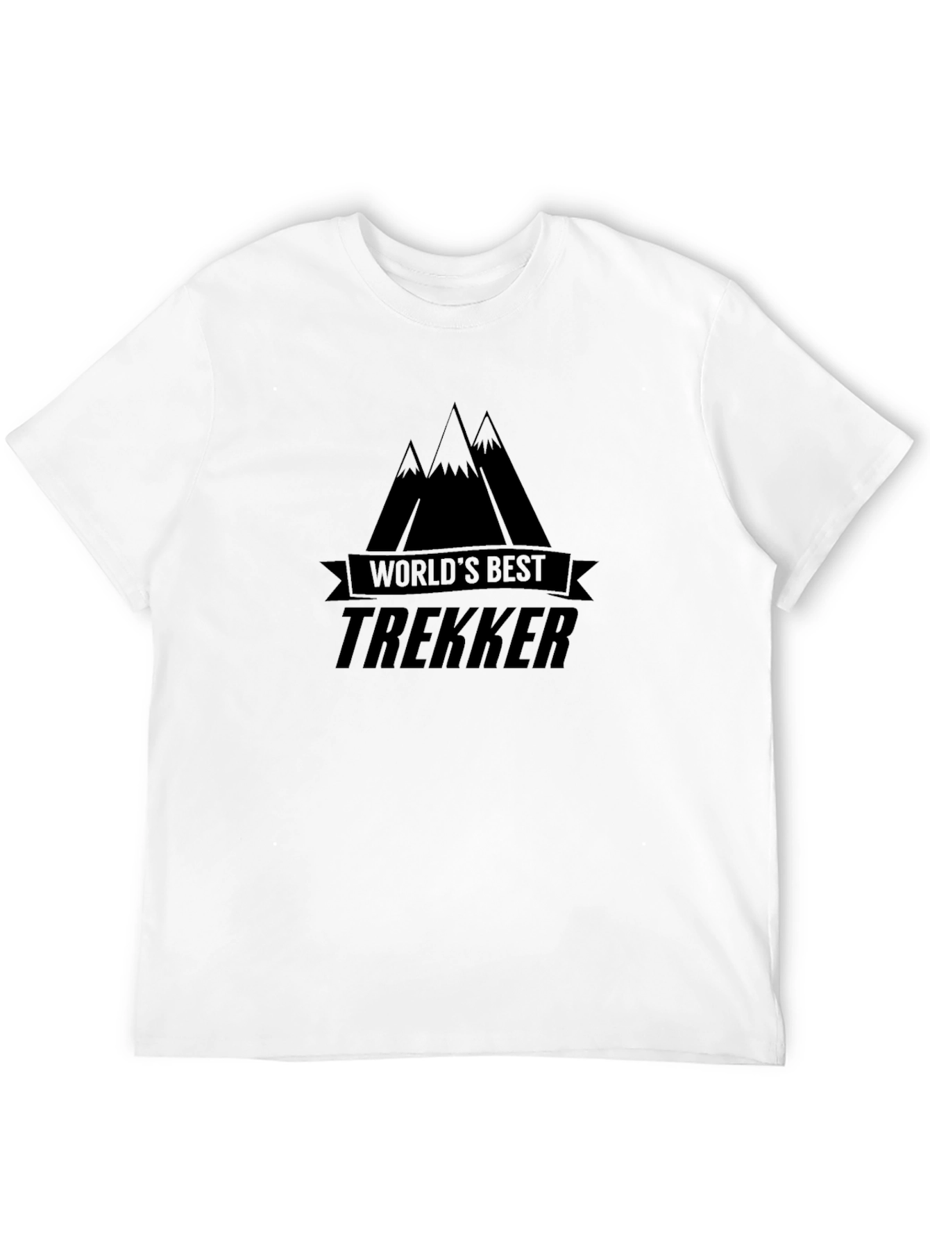 Worlds Best Trekker T-Shirt - Mountain Design