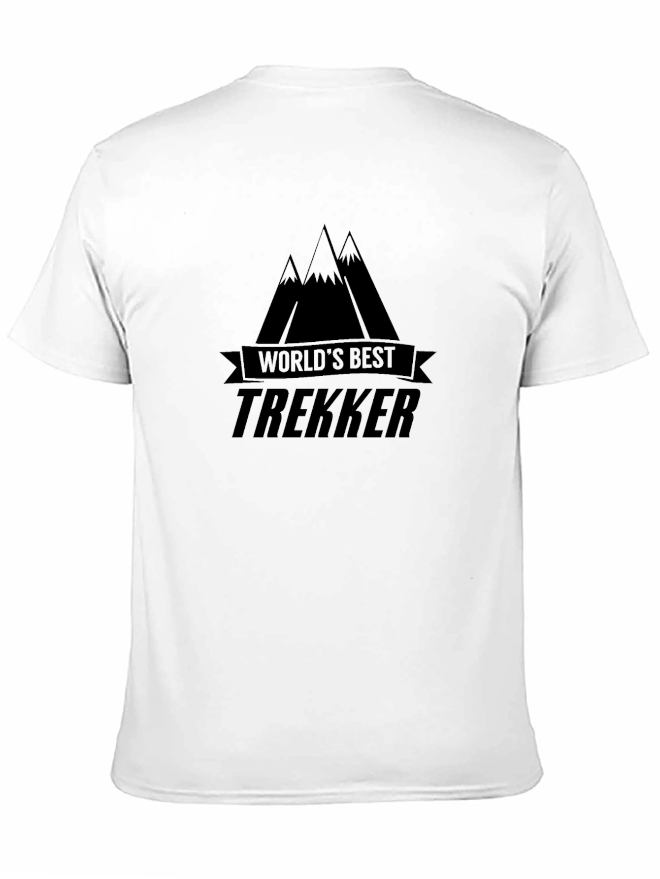 Worlds Best Trekker T-Shirt - Mountain Design