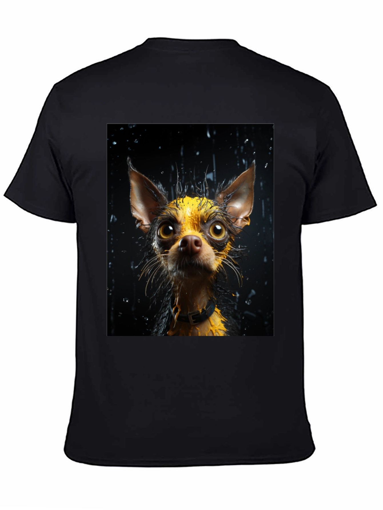 Dog Lovers Wet Dog Graphic Tee - Black