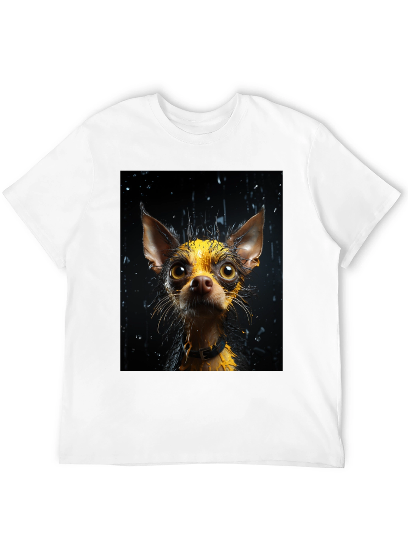 Dog Lovers Wet Dog Graphic Tee - Black