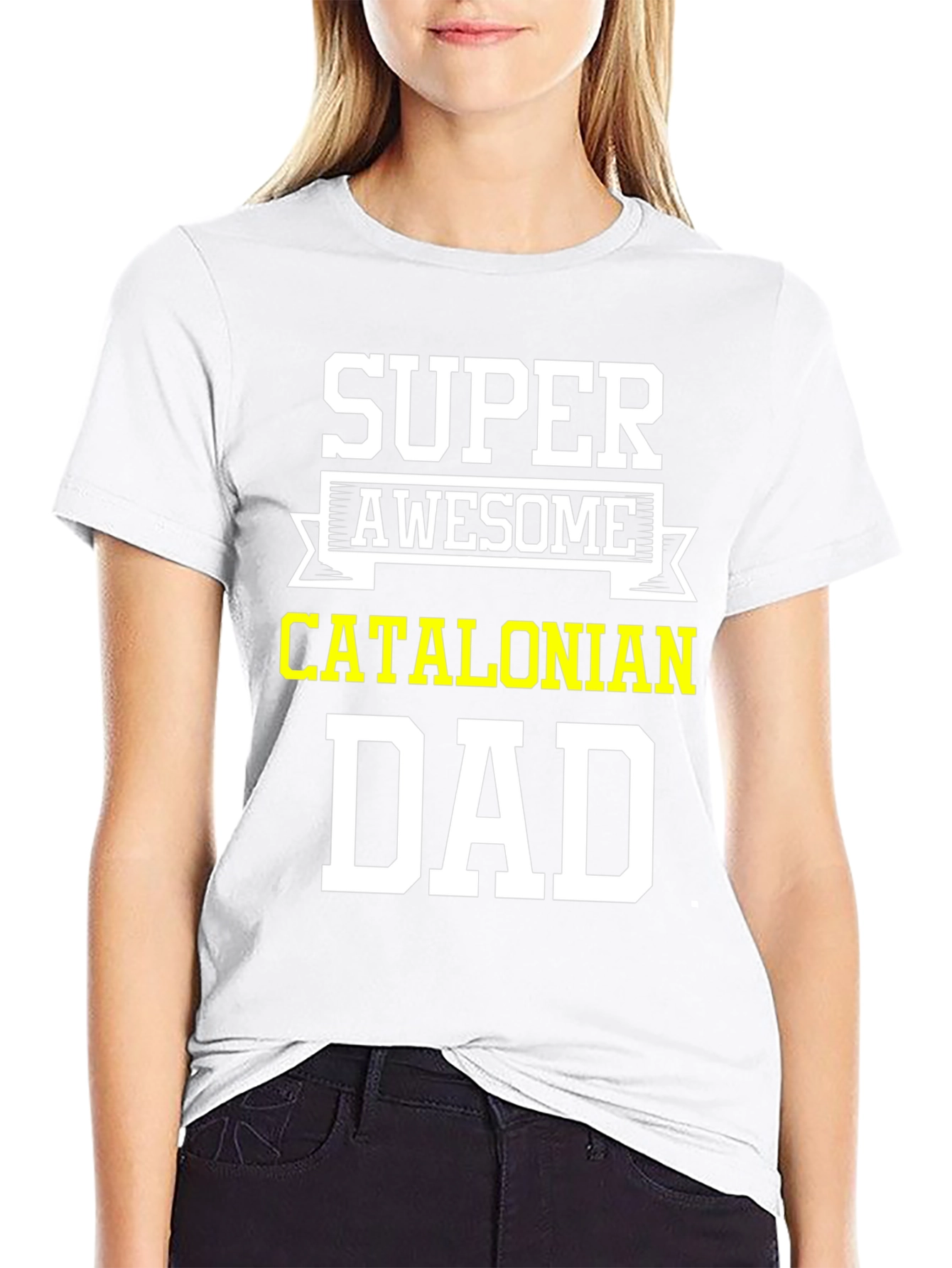 Super Awesome Catalonian Dad T-Shirt - Black