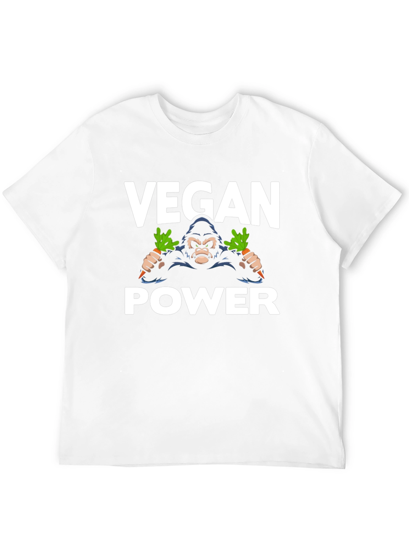 Vegan Power Gorilla T-Shirt - Black