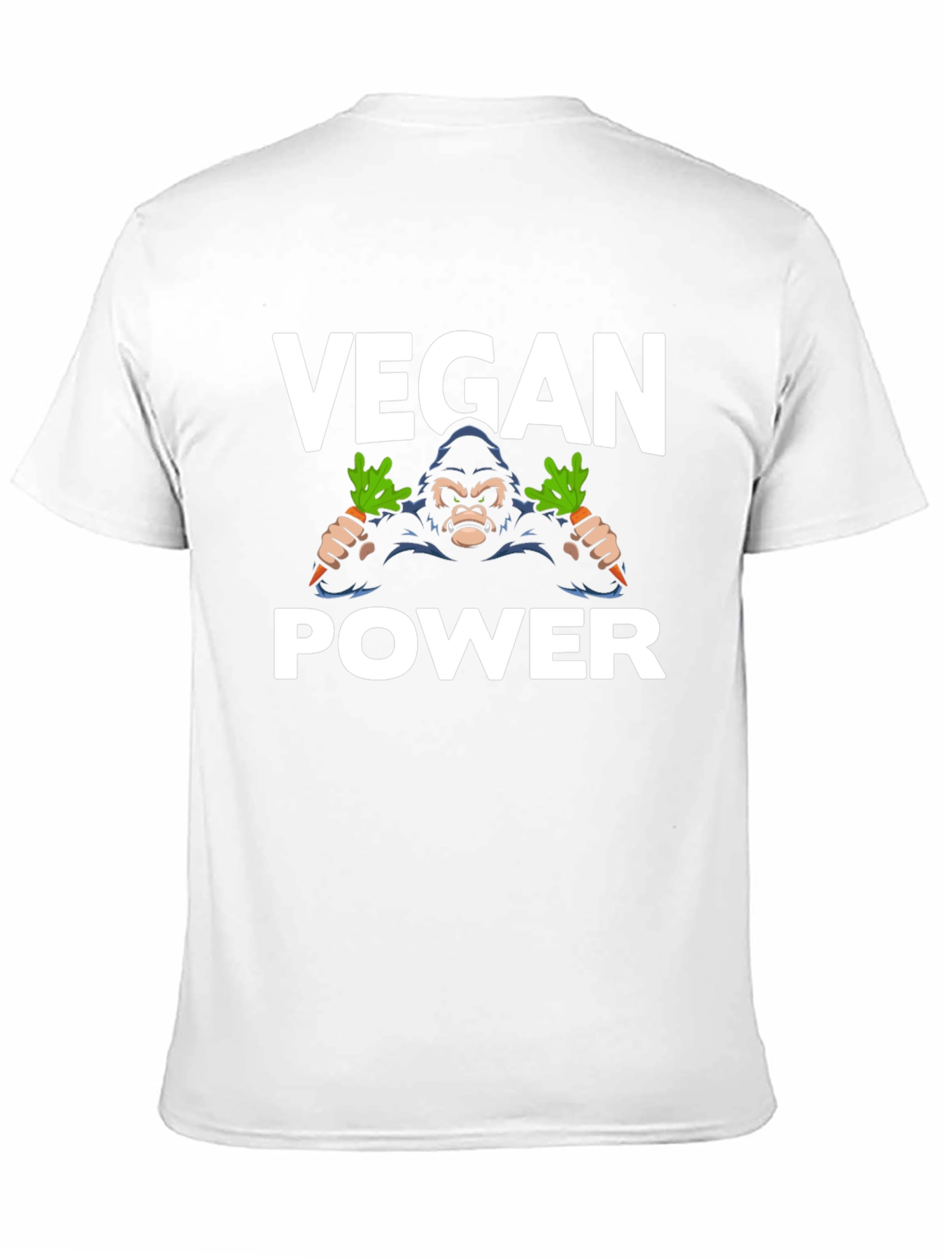 Vegan Power Gorilla T-Shirt - Black