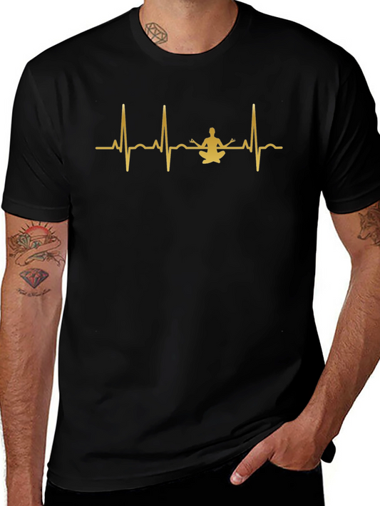 Yoga Heartbeat T-Shirt - Meditate in Style!