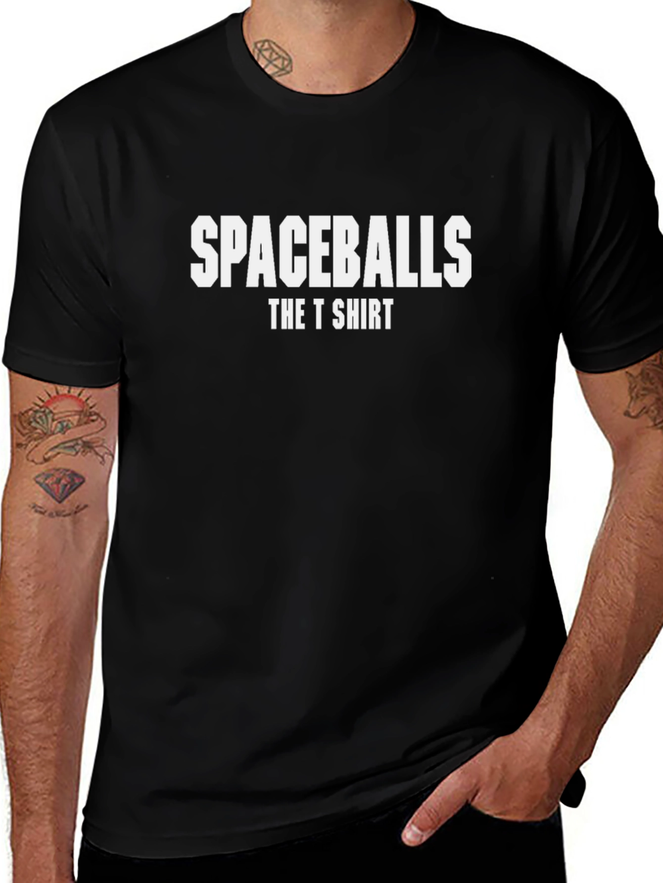 Spaceballs The T-Shirt Black Cotton Crew Neck