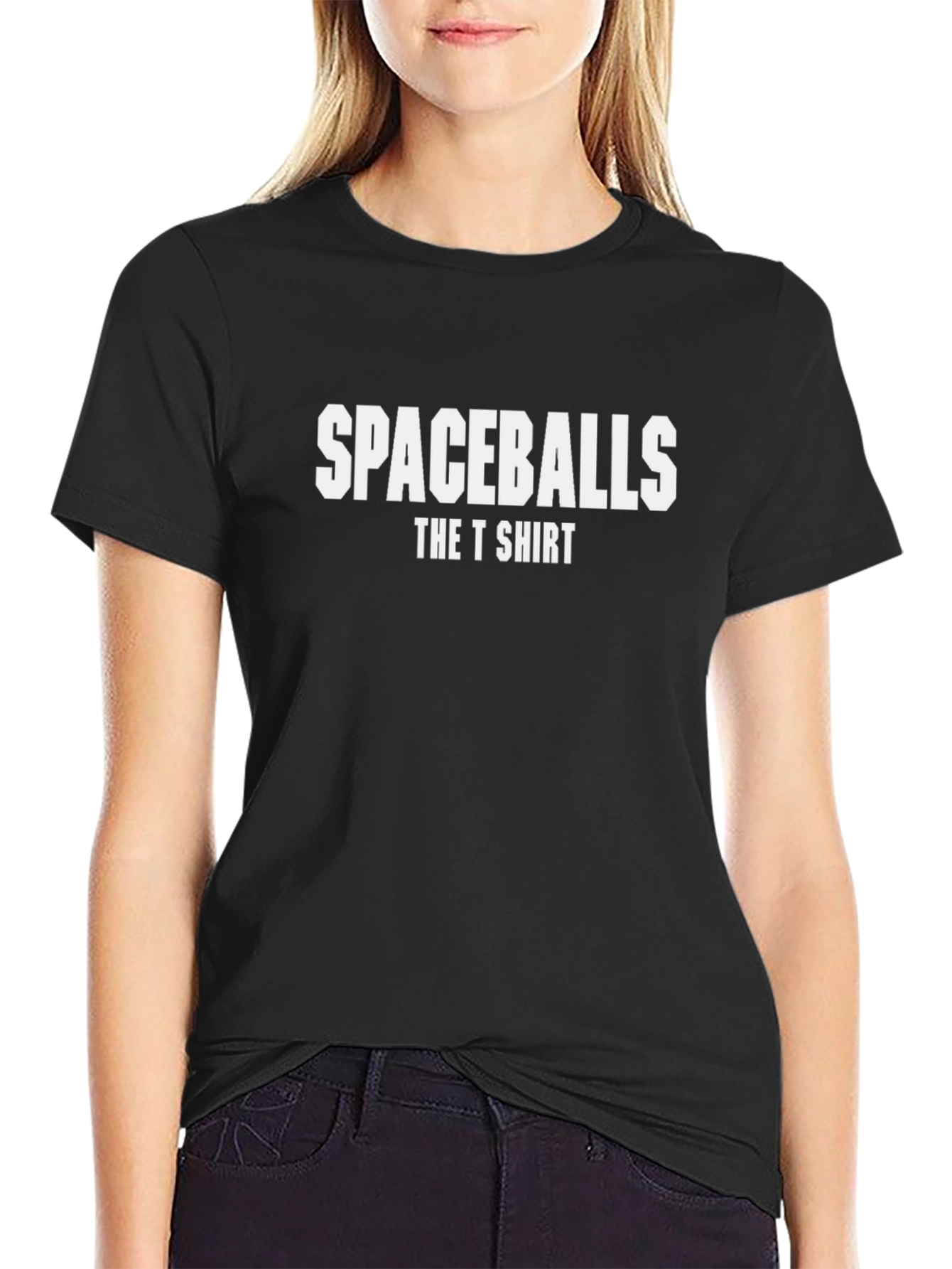 Spaceballs The T-Shirt Black Cotton Crew Neck