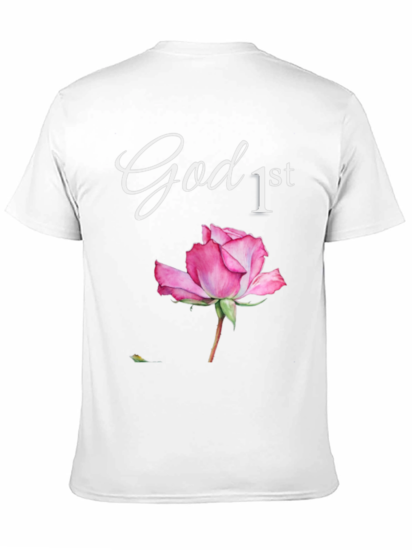 God First Rose Graphic T-Shirt