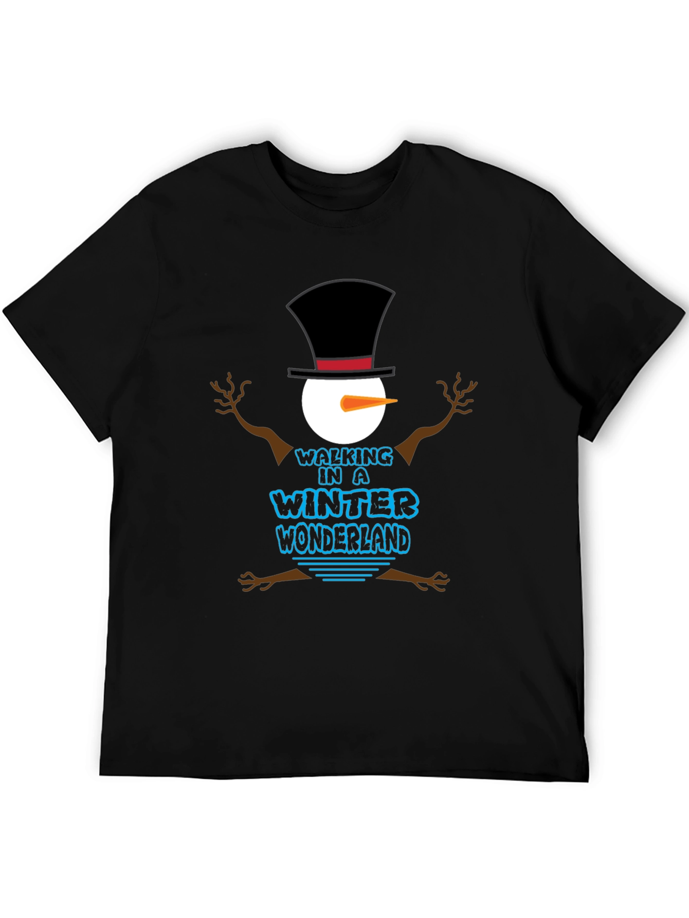 Winter Wonderland Snowman Graphic T-Shirt