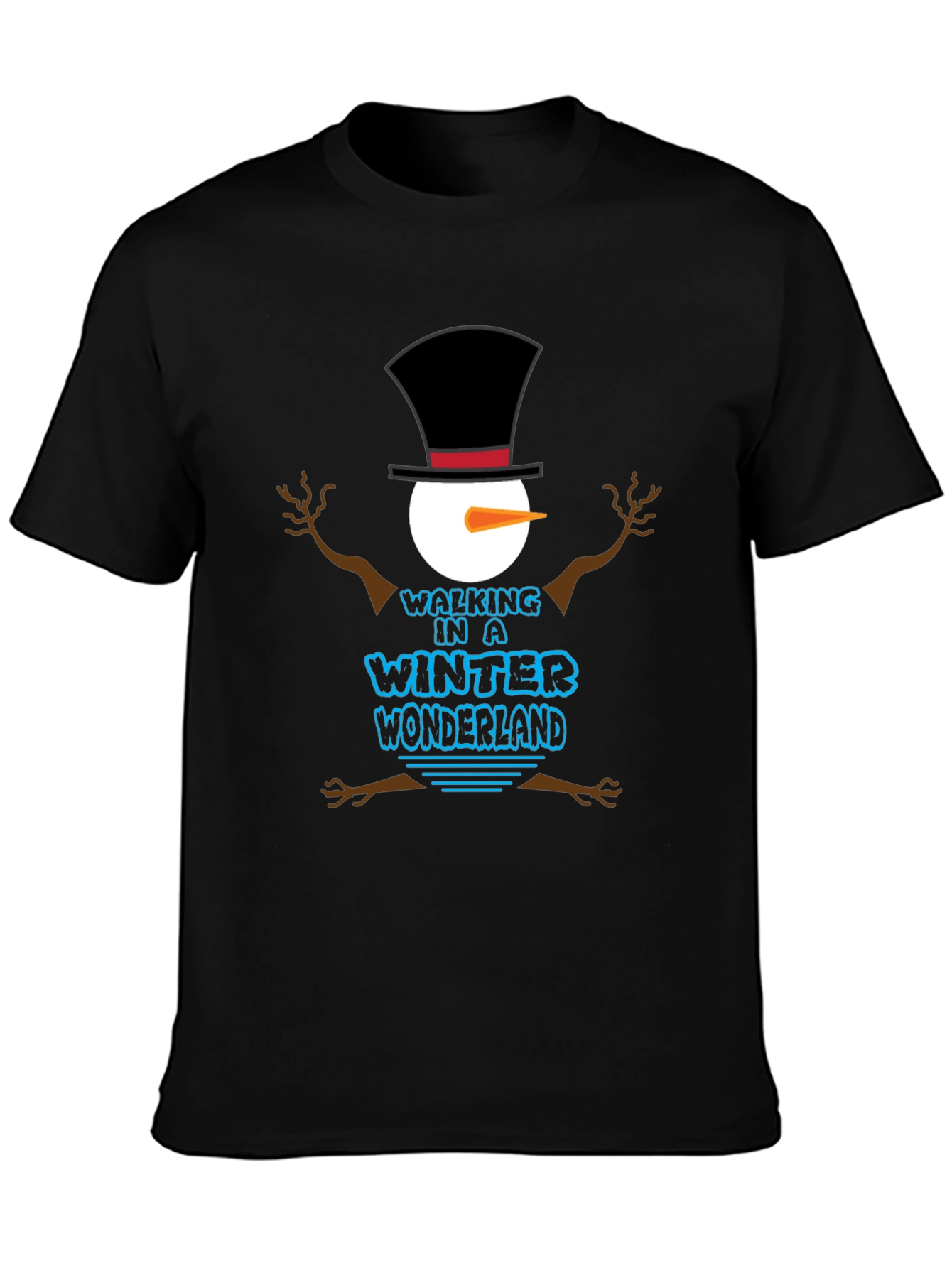 Winter Wonderland Snowman Graphic T-Shirt