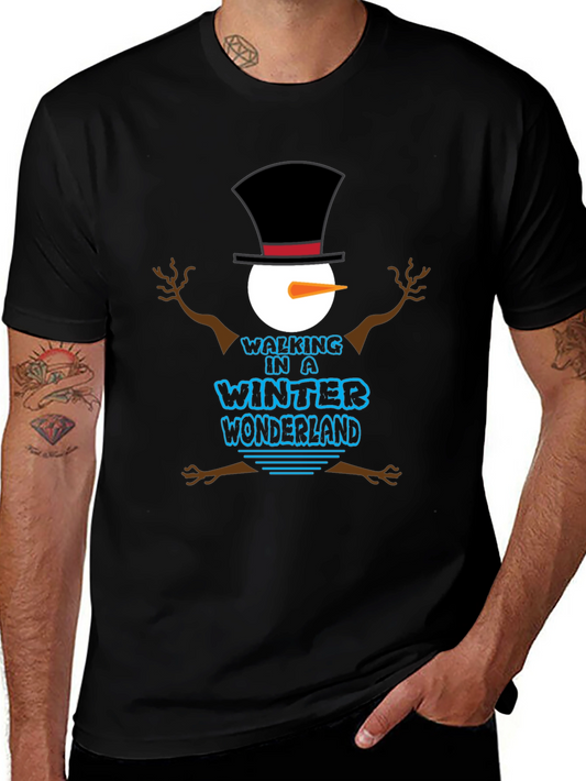 Winter Wonderland Snowman Graphic T-Shirt