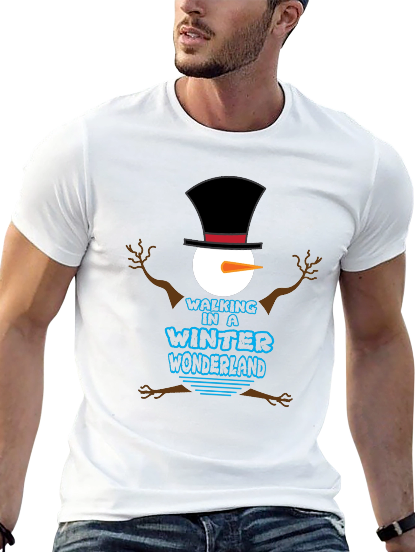 Winter Wonderland Snowman Graphic T-Shirt