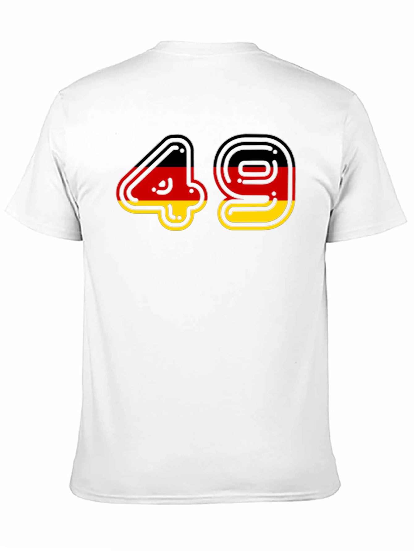 Germany Flag 49 Black T-Shirt