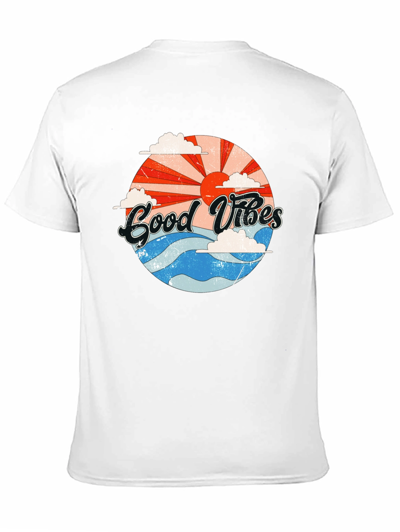 Good Vibes Graphic T-Shirt - Retro Summer Style
