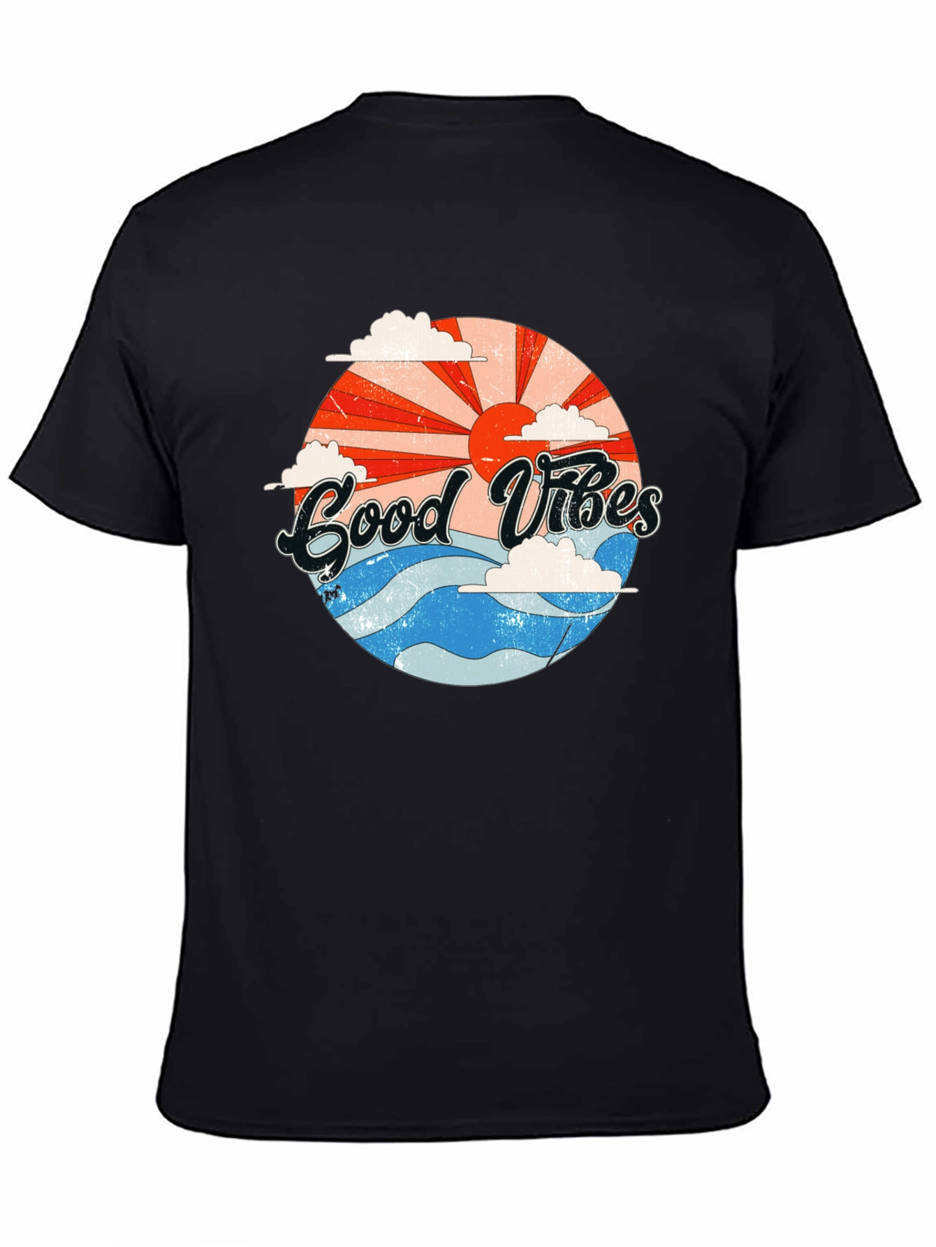 Good Vibes Graphic T-Shirt - Retro Summer Style