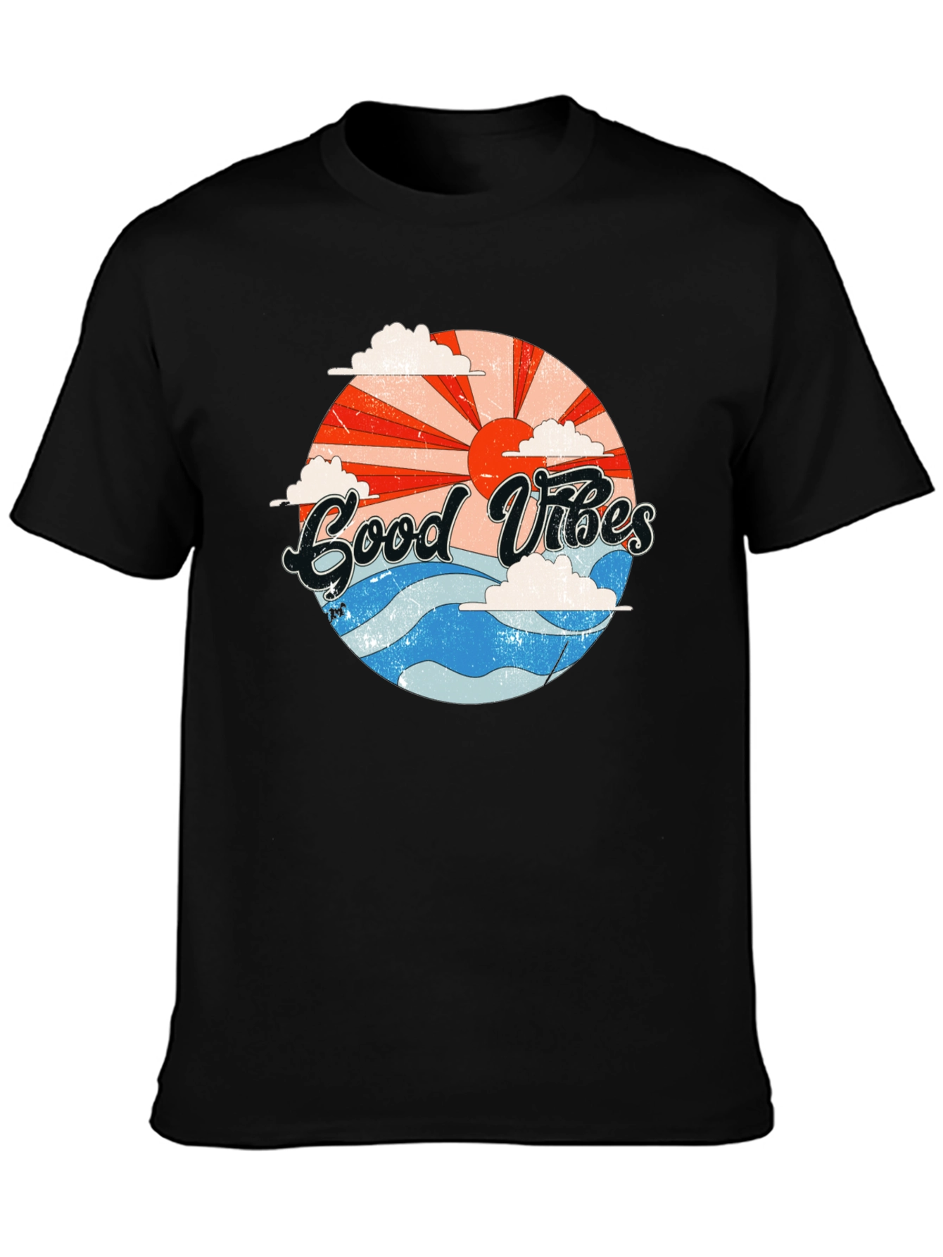 Good Vibes Graphic T-Shirt - Retro Summer Style