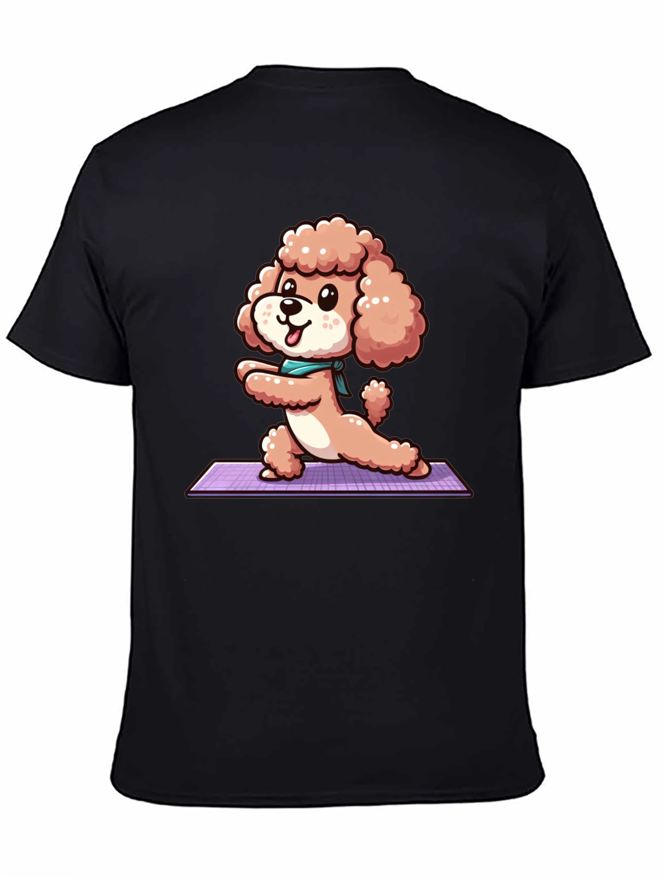 Yoga Poodle T-Shirt - Cute Cartoon Dog Tee