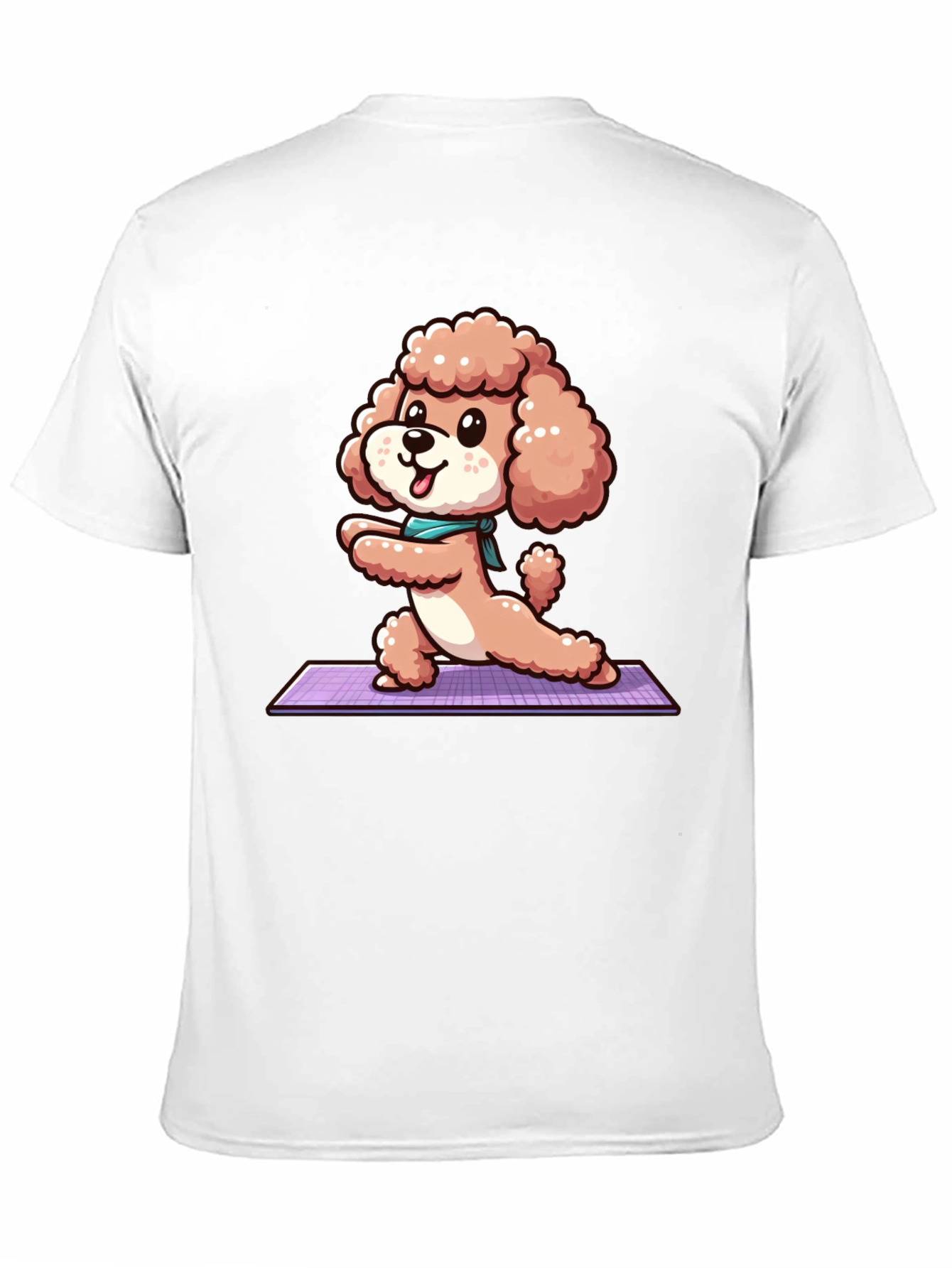 Yoga Poodle T-Shirt - Cute Cartoon Dog Tee
