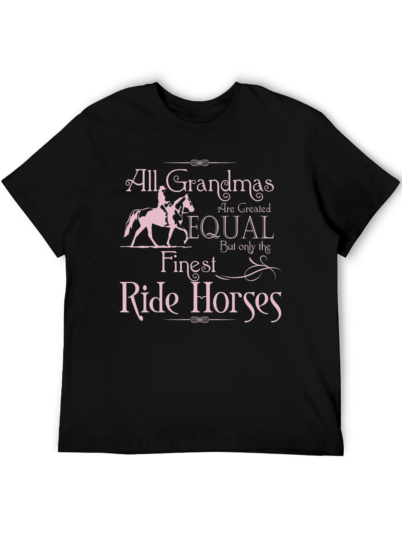 Grandma Horse Rider Graphic T-Shirt