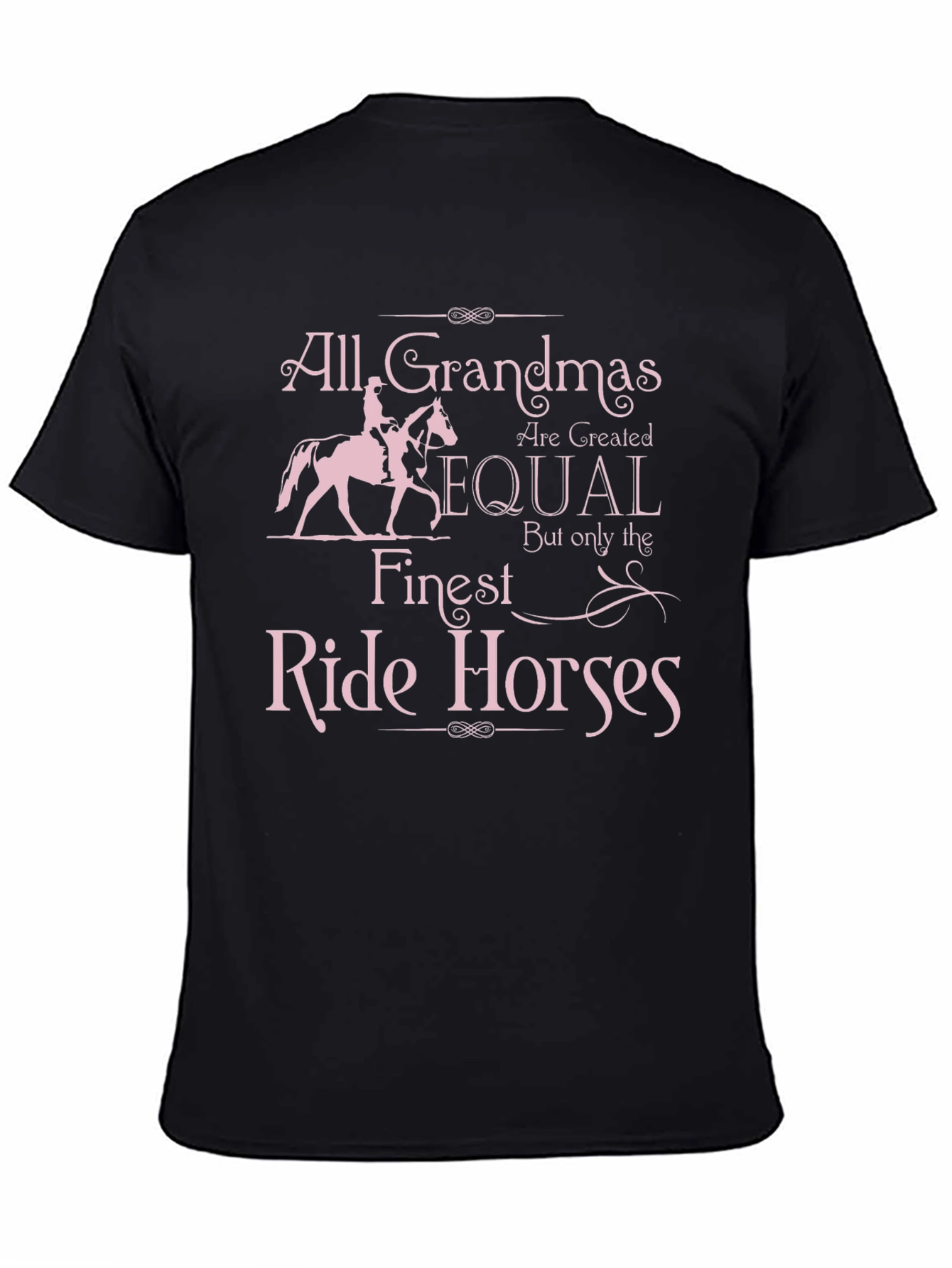 Grandma Horse Rider Graphic T-Shirt