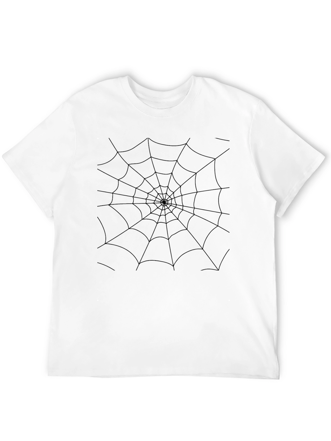 Spider Web Graphic Black T-Shirt - Halloween Ready