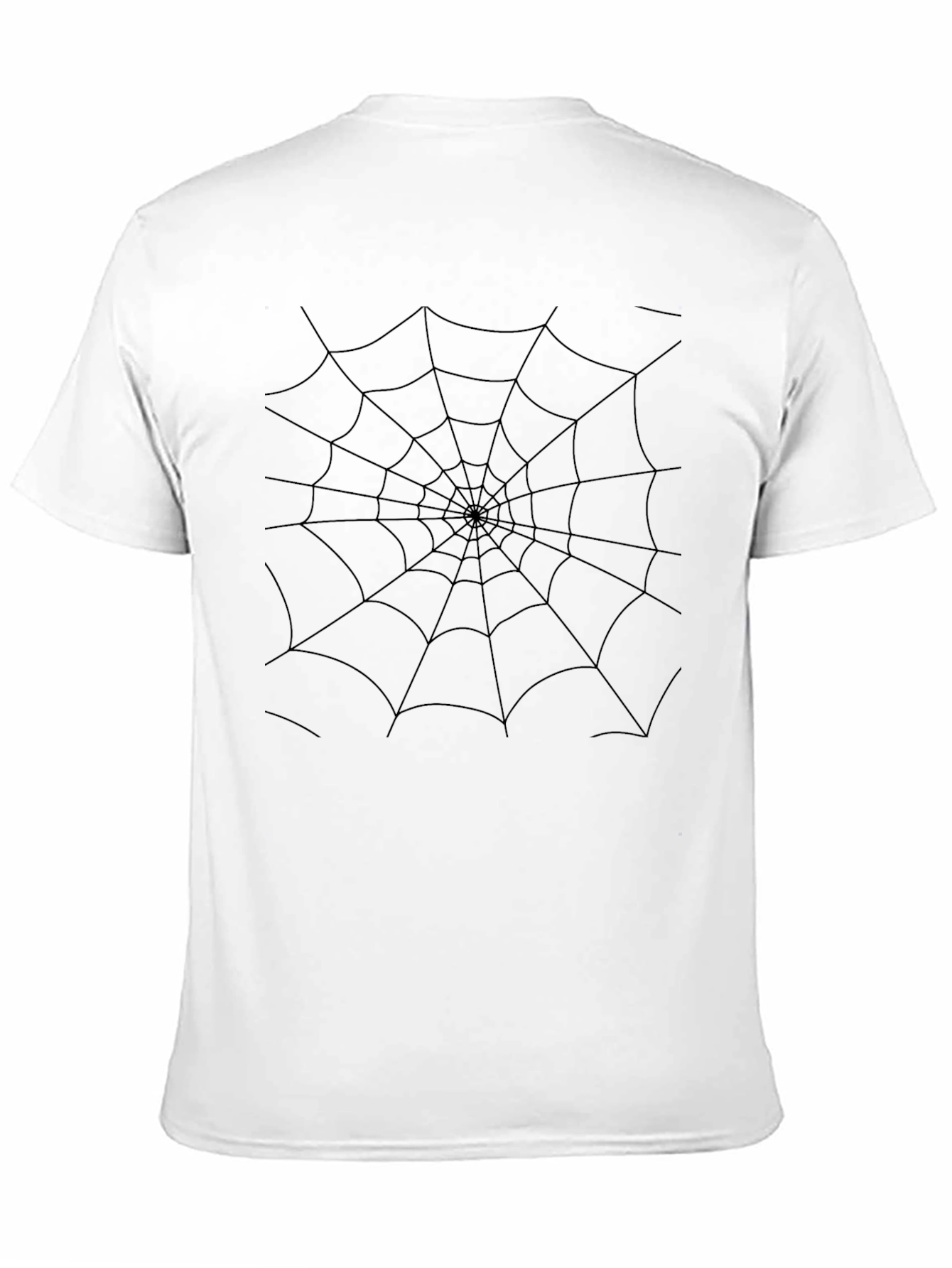 Spider Web Graphic Black T-Shirt - Halloween Ready