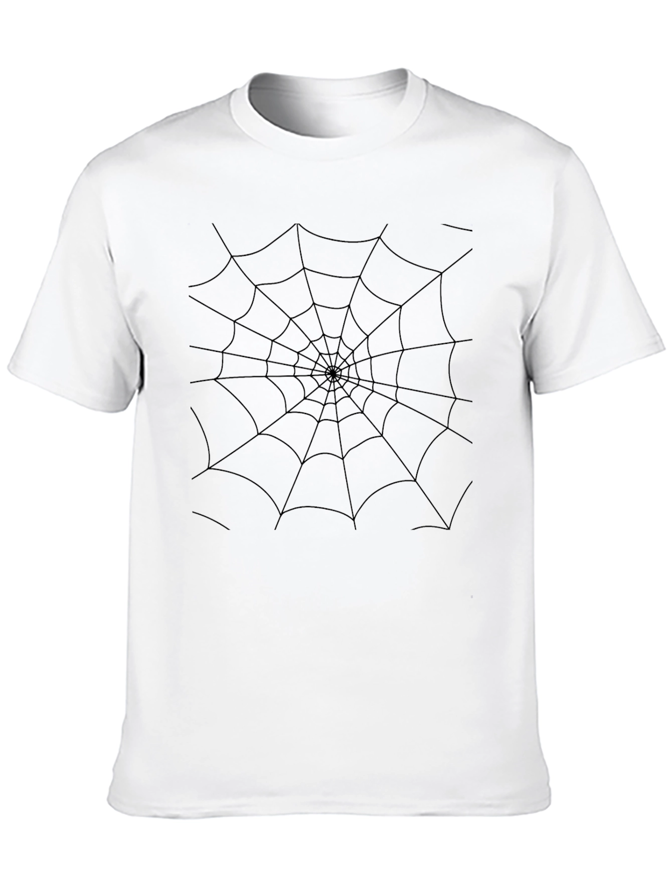 Spider Web Graphic Black T-Shirt - Halloween Ready