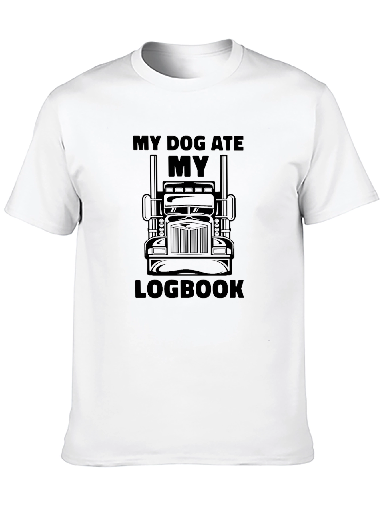 My Dog Ate My Logbook Trucker T-Shirt