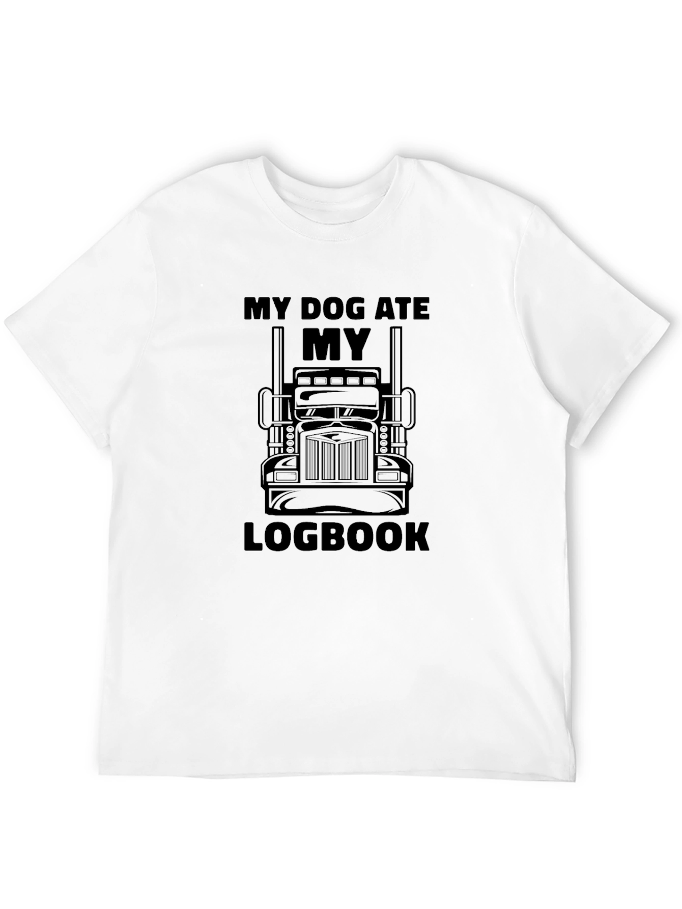 My Dog Ate My Logbook Trucker T-Shirt
