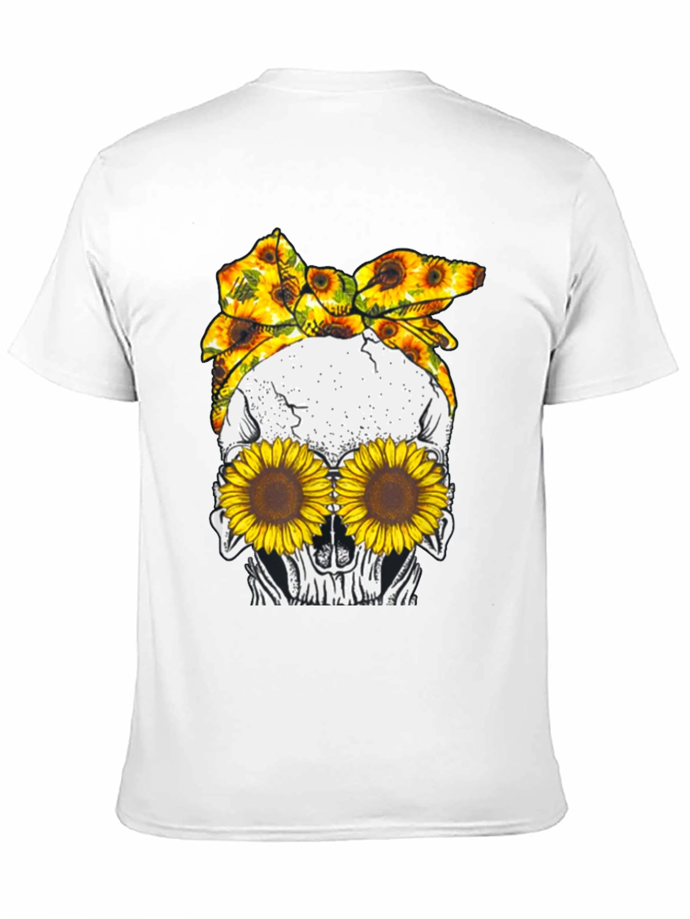 Skull Sunflower Graphic Tee