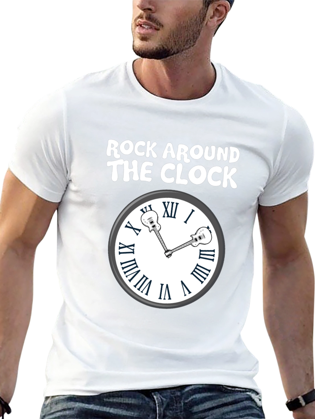 Rock Around the Clock Guitar T-Shirt
