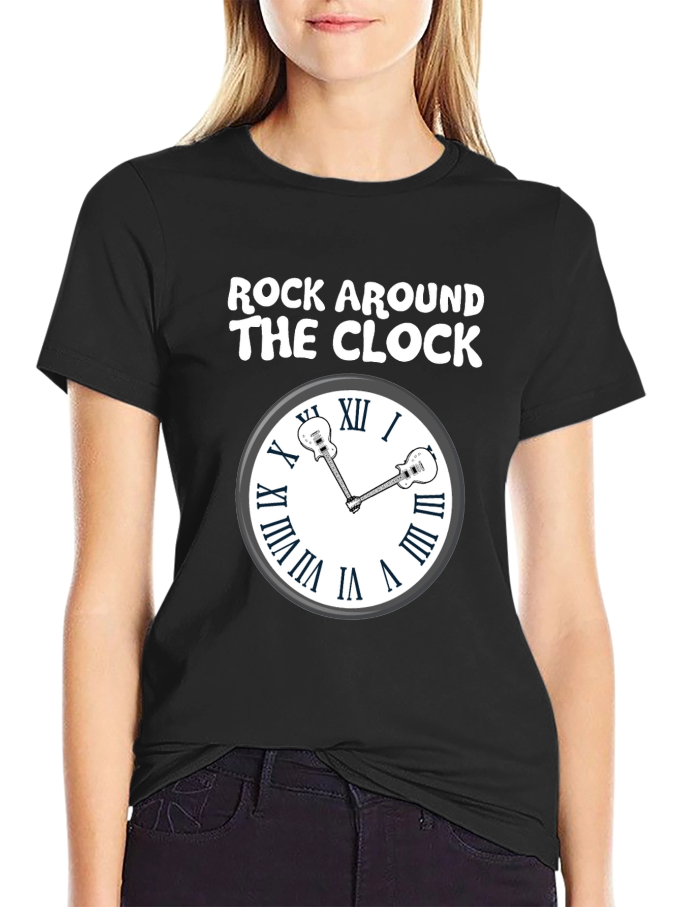 Rock Around the Clock Guitar T-Shirt