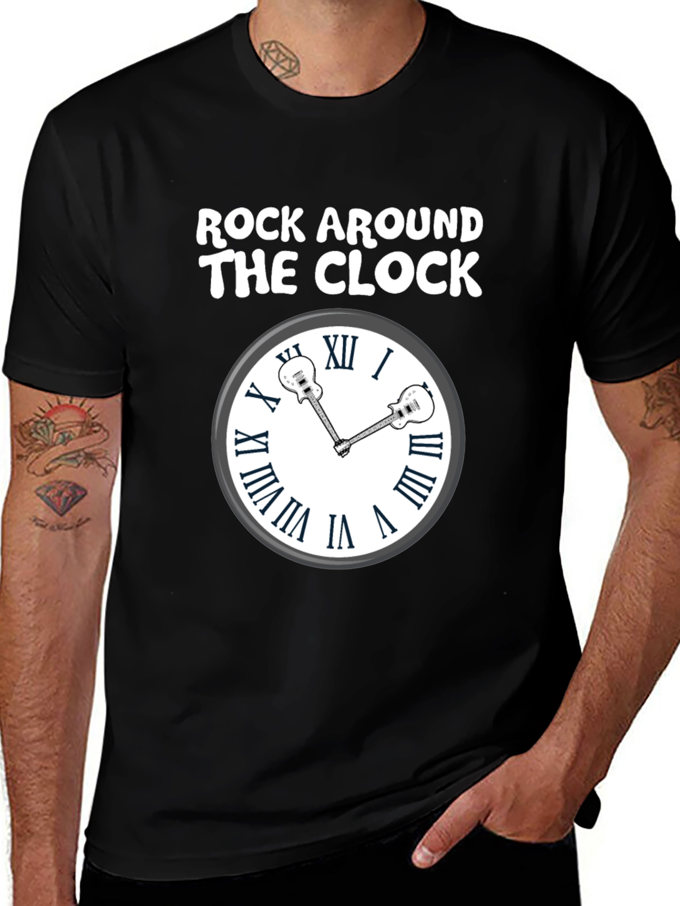Rock Around the Clock Guitar T-Shirt