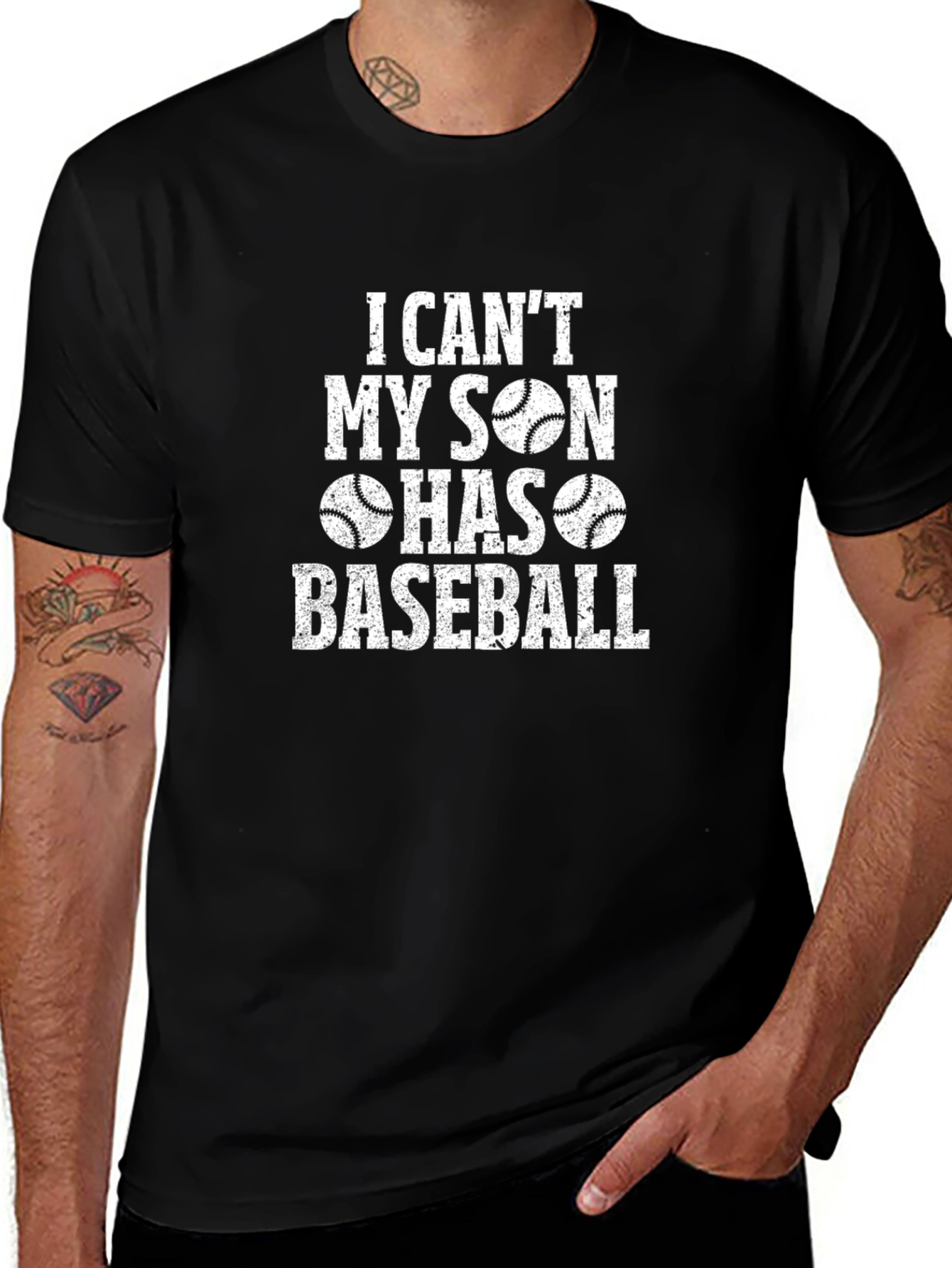 I Cant My Son Has Baseball T-Shirt