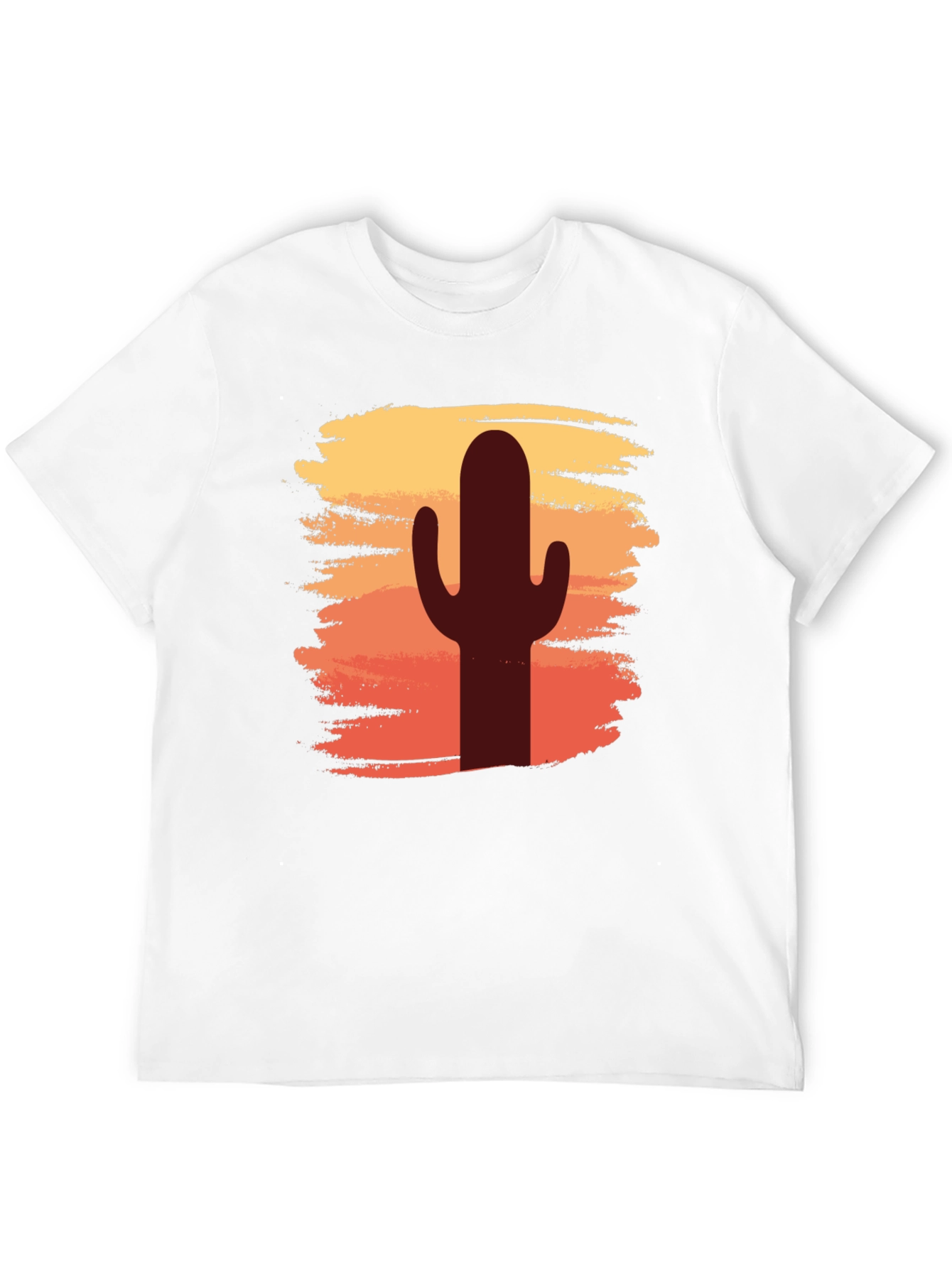 Cactus Sunset Graphic T-Shirt - Desert Vibes Tee