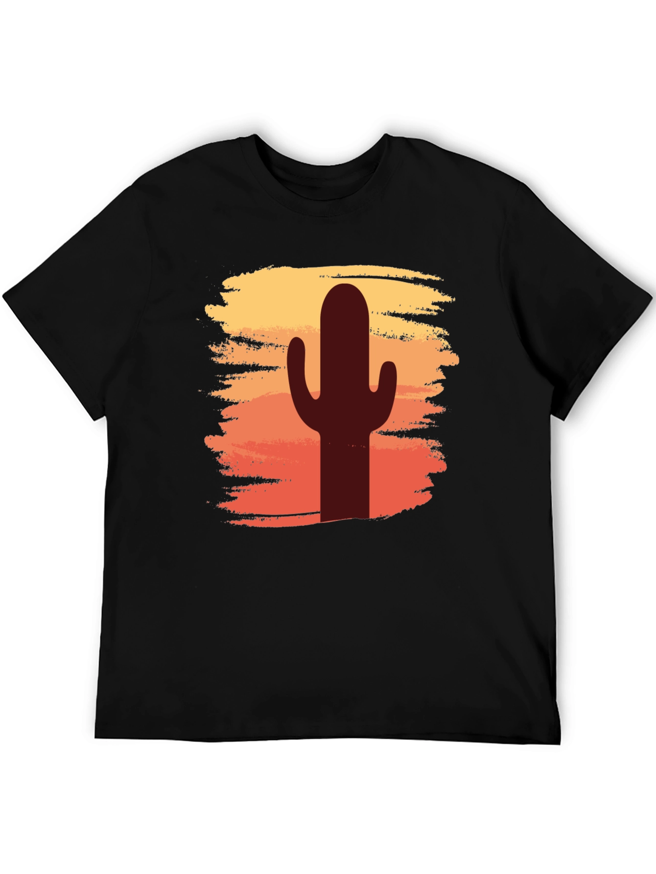Cactus Sunset Graphic T-Shirt - Desert Vibes Tee