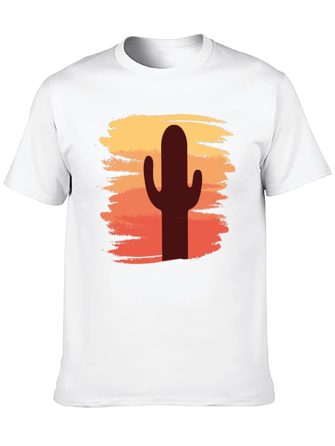Cactus Sunset Graphic T-Shirt - Desert Vibes Tee