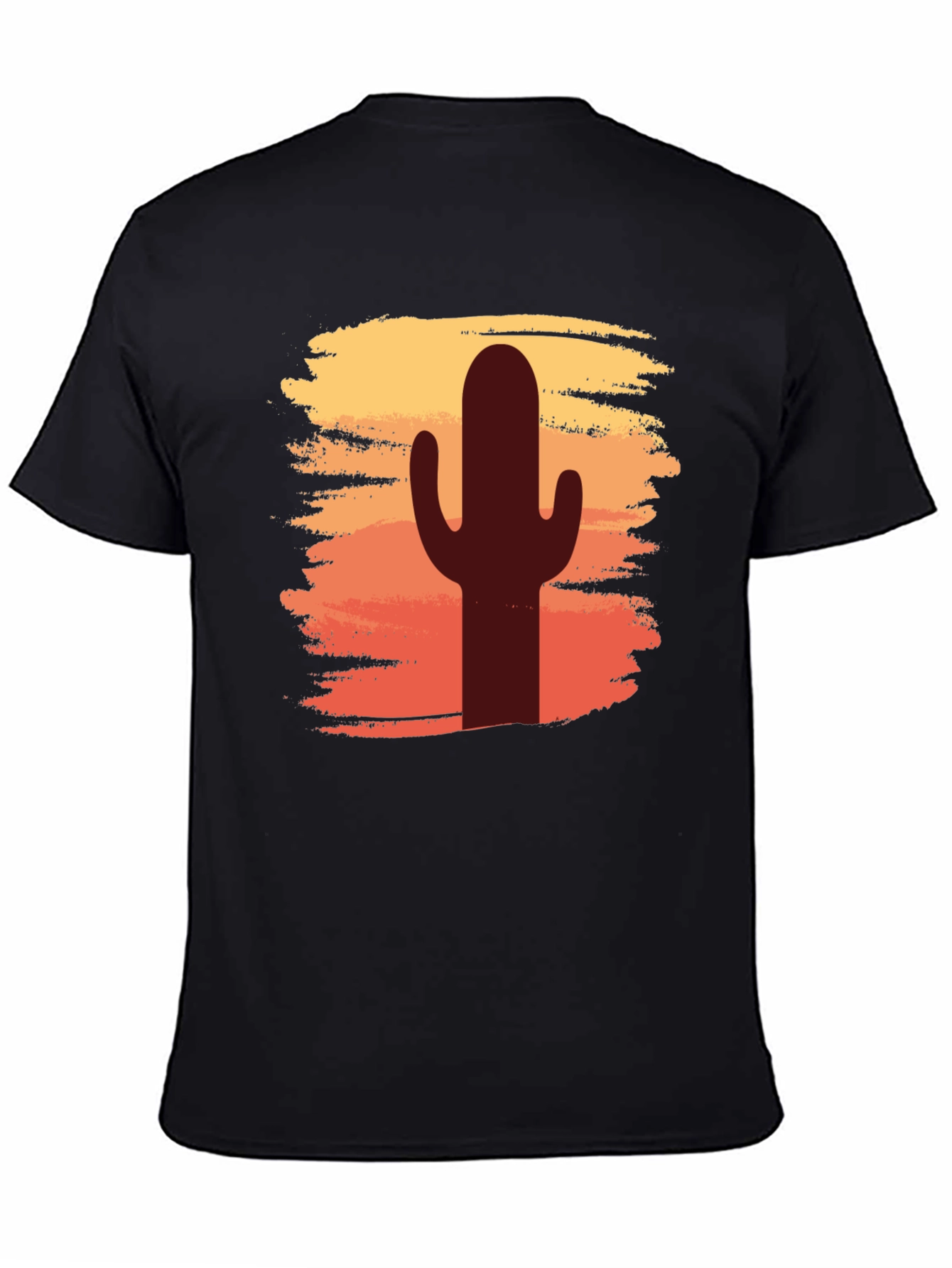 Cactus Sunset Graphic T-Shirt - Desert Vibes Tee