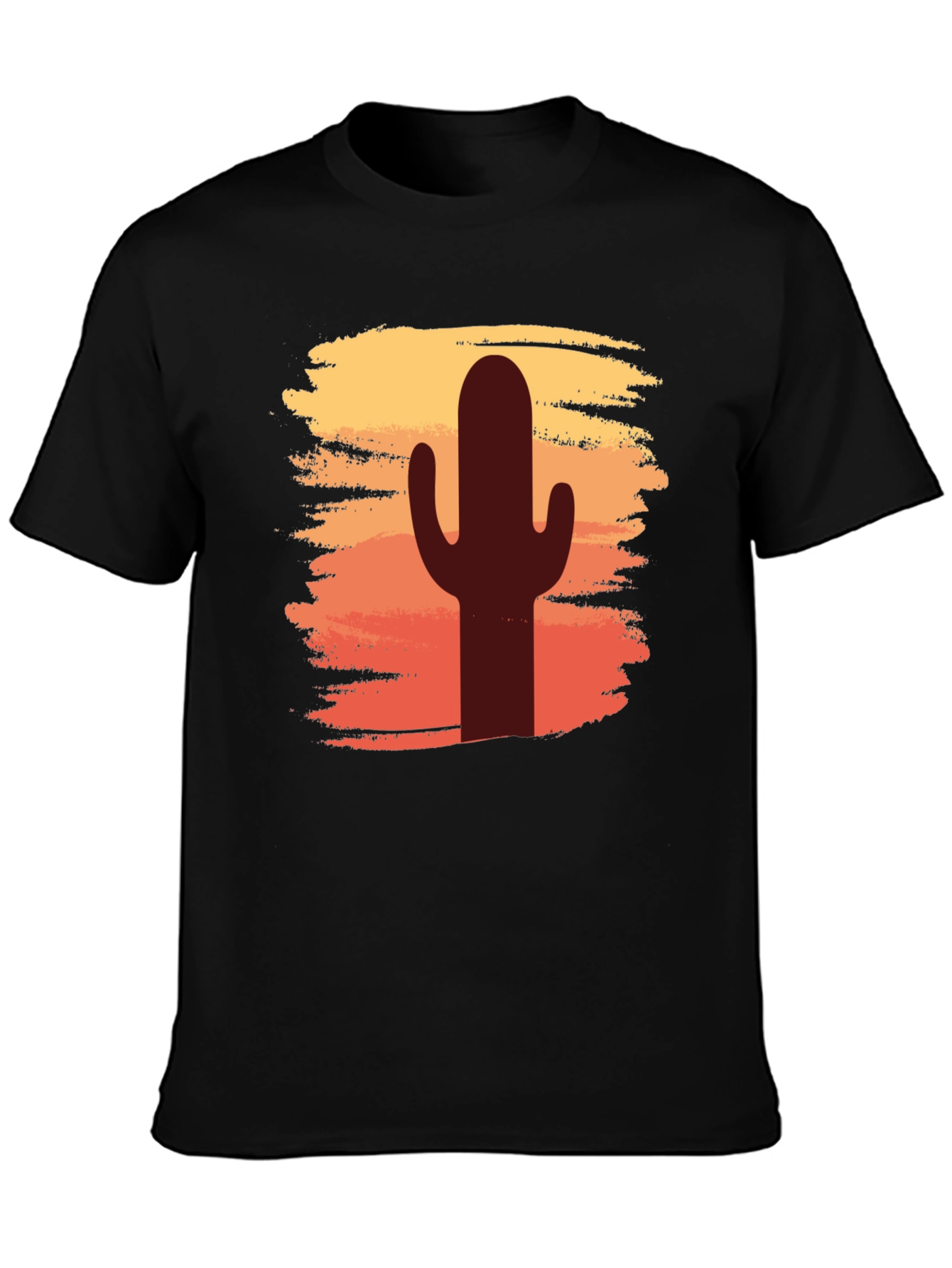 Cactus Sunset Graphic T-Shirt - Desert Vibes Tee