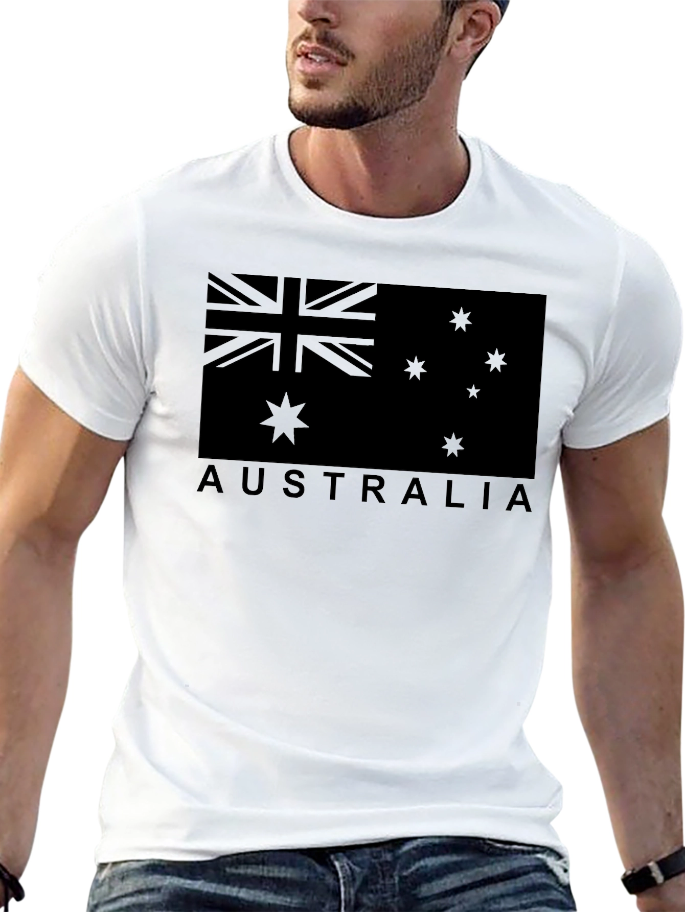 Australia Flag Graphic T-Shirt - Unisex Crew Neck