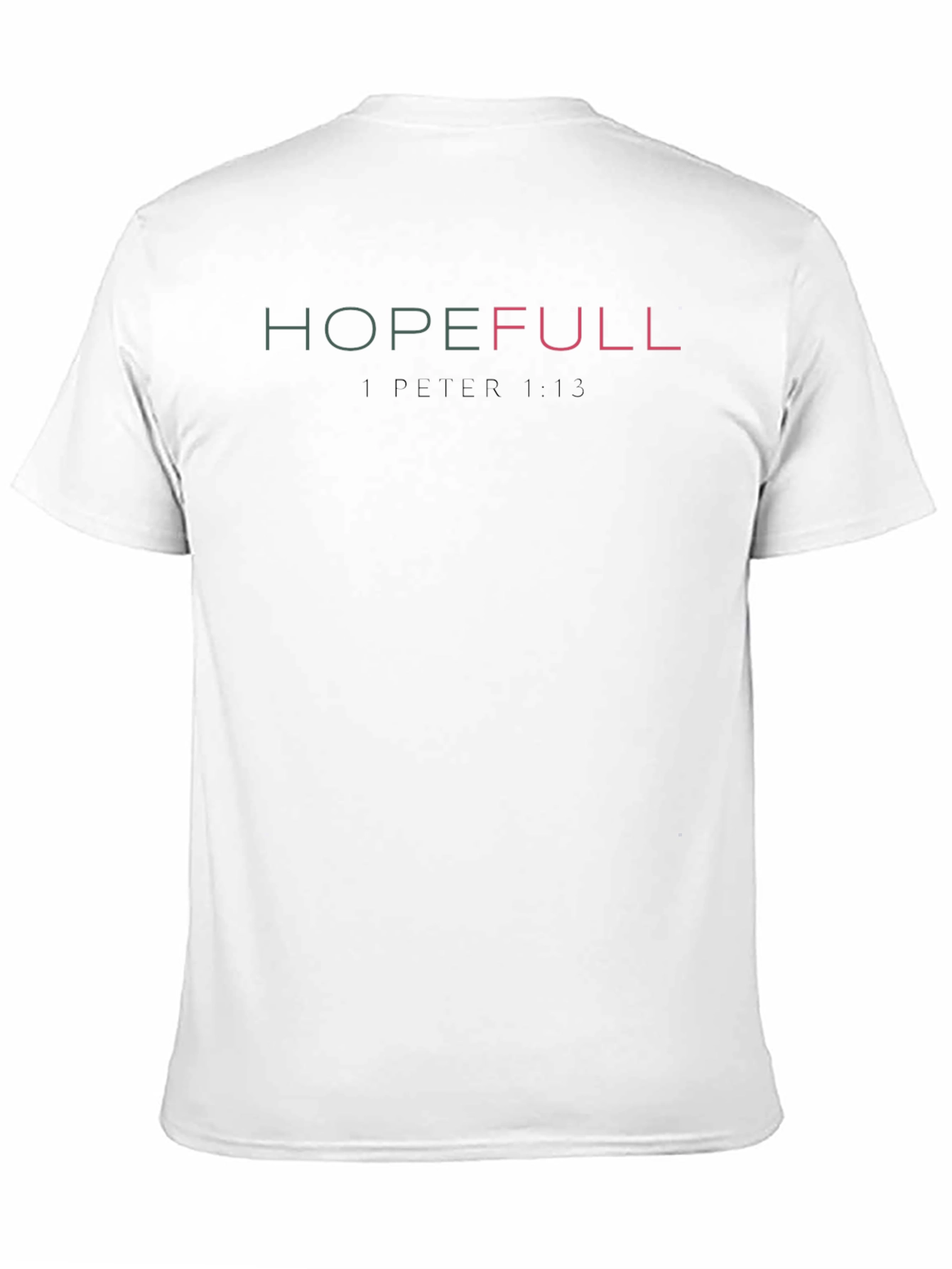 Hopefull 1 Peter 1:13 T-Shirt Christian Black